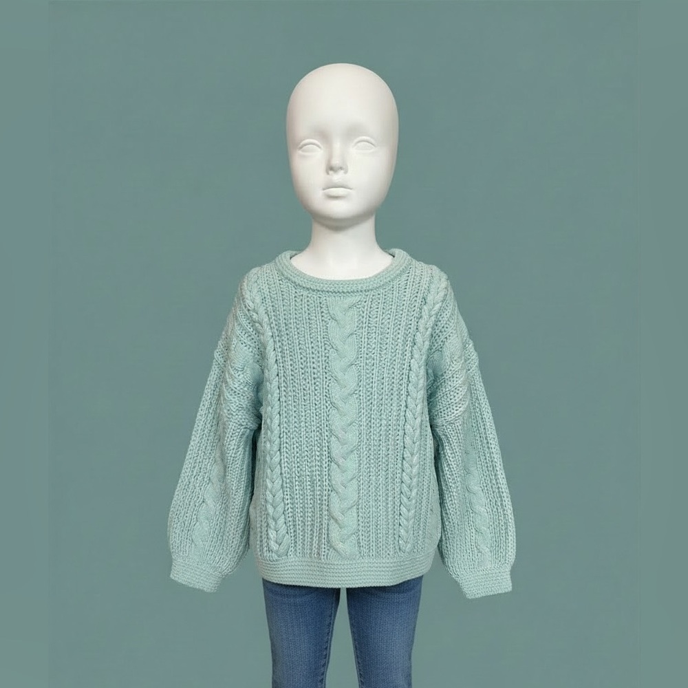 OshKosh B'gosh Light Green Cable Knit Sweater